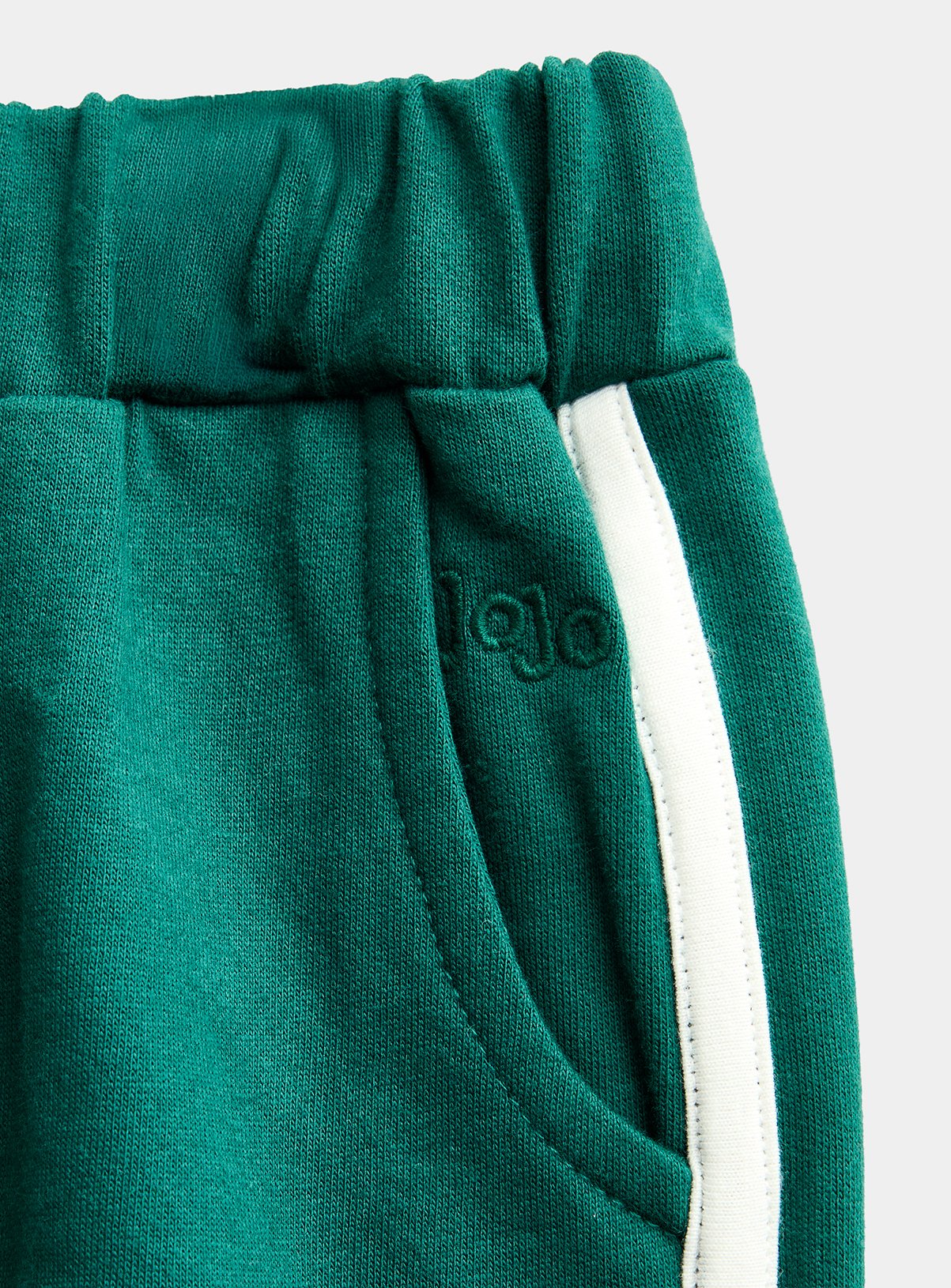 JOJO MAMAN BÉBÉ 2 Pack Straight Leg Jogger with Stripes Dark Green 12-18 months - Image 6 thumbnail